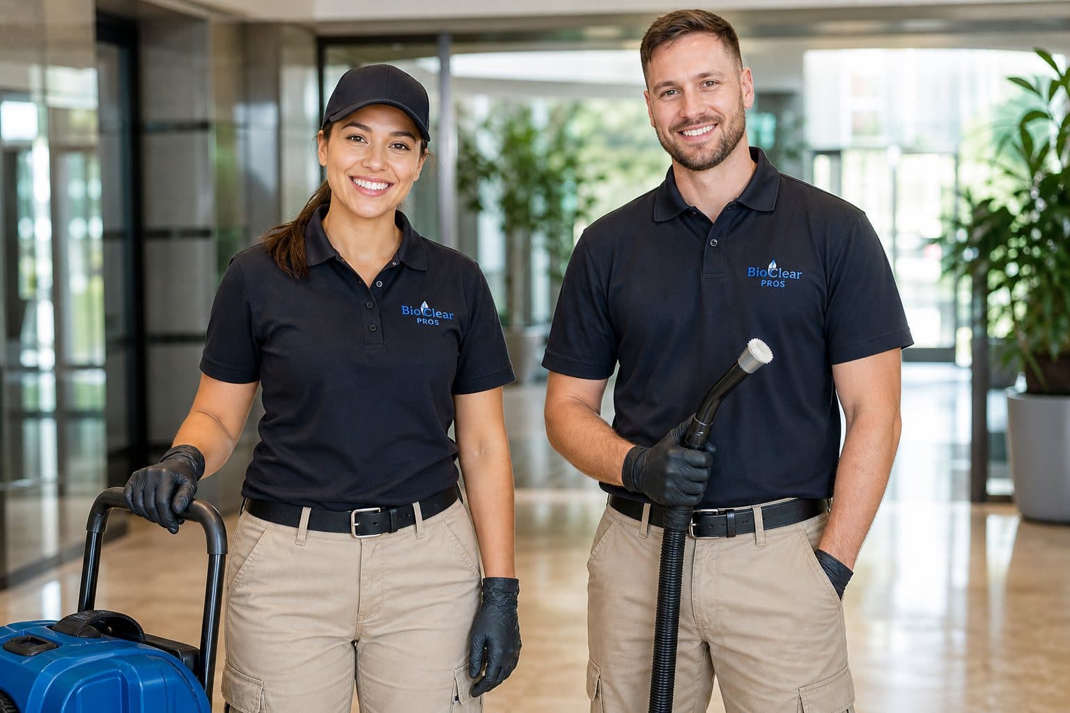 Certified Cleanup Technicians BioClear Pros OSHA-trained biohazard technicians in South Florida